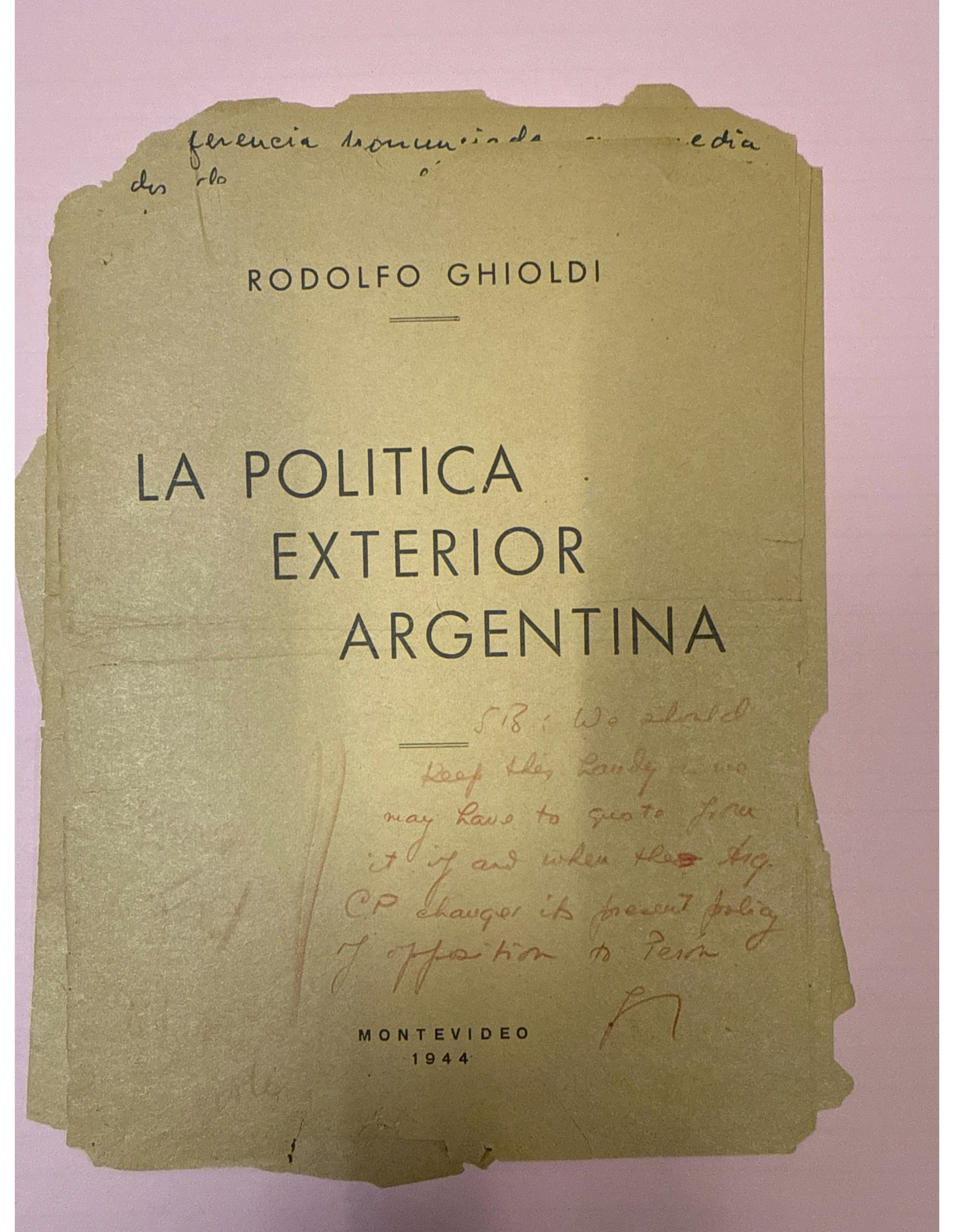 “La Politica Exterior Argentina
