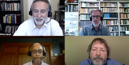 Babak Ashrafi, Jan Golinski, Keith Wailoo, and Tom Misa at the Presidents of AAHM, HSS, and SHOT event. Held online on September 14, 2020 Babak Ashrafi, Jan Golinski, Keith Wailoo, and Tom Misa at the Presidents of AAHM, HSS, and SHOT event. Held online on September 14, 2020