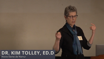 Kim Tolley speaking at the Rewriting the Story of Girls' Education in Stem event, held at the Wagner Free Institute of Science on March 7, 2019 Kim Tolley speaking at the Rewriting the Story of Girls' Education in Stem event, held at the Wagner Free Institute of Science on March 7, 2019