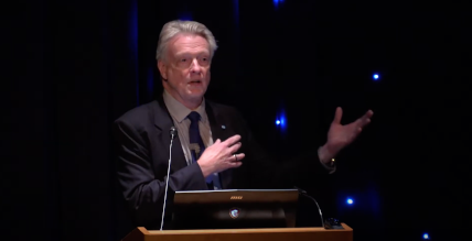 Roger Launius speaking at the Why Go to the Moon event, held at the Adler Planetarium on July 19, 2019 Roger Launius speaking at the Why Go to the Moon event, held at the Adler Planetarium on July 19, 2019